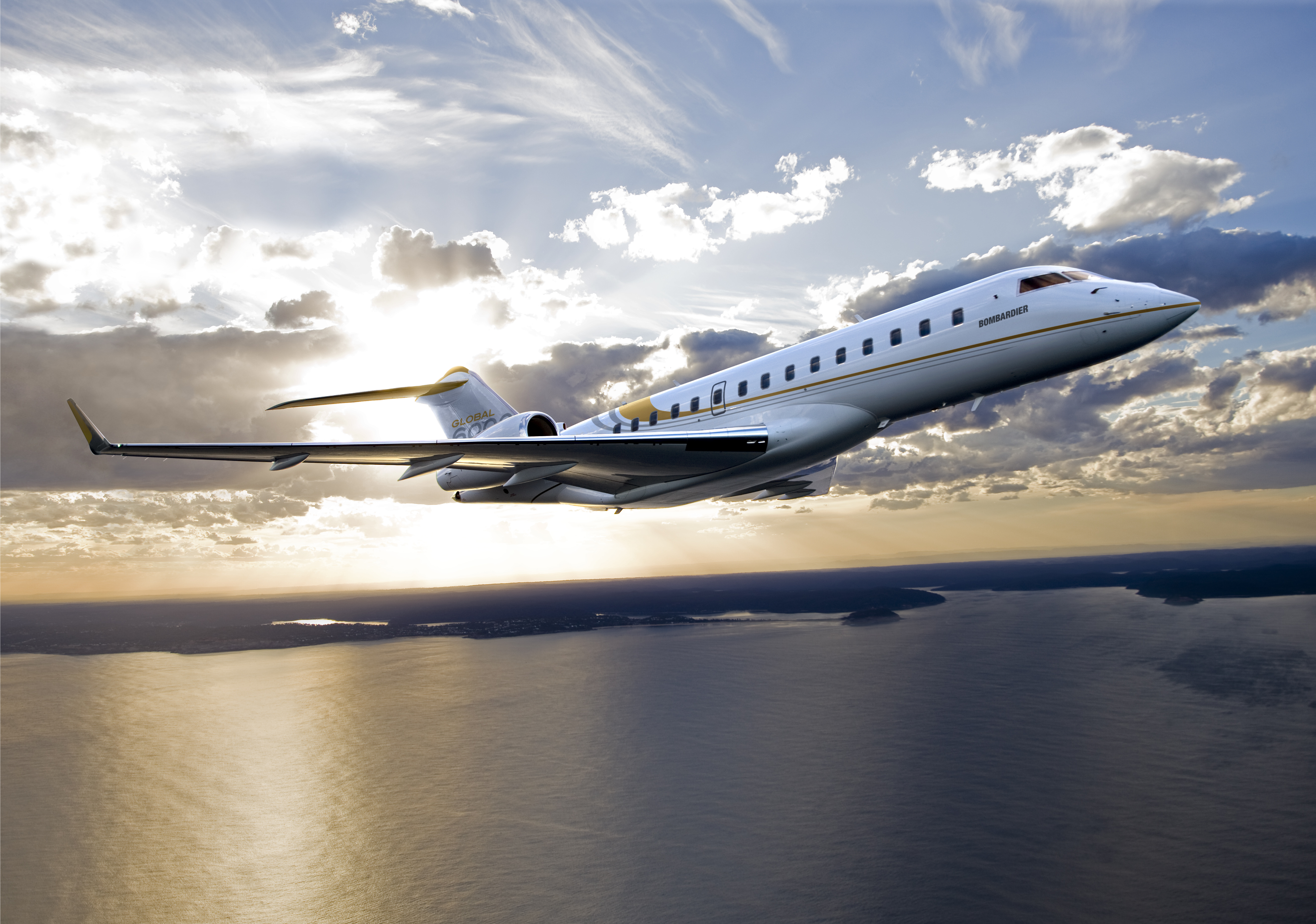 Private Jet in Flight