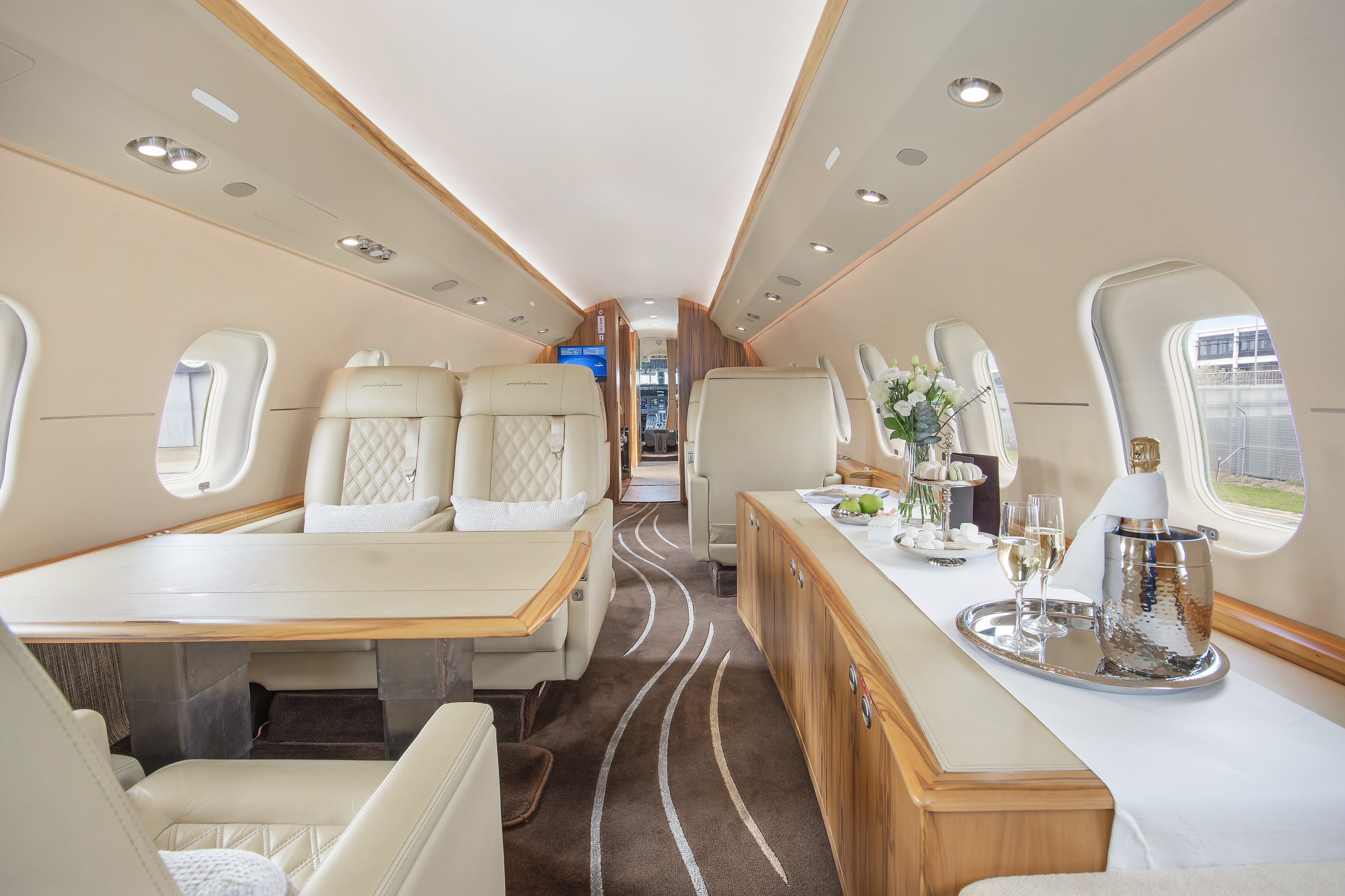Private Jet Interior